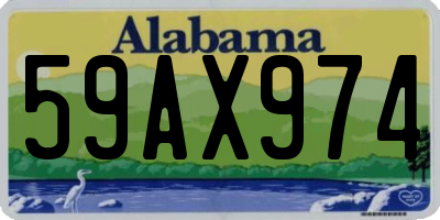 AL license plate 59AX974