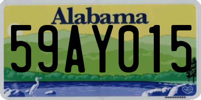 AL license plate 59AY015