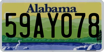 AL license plate 59AY078