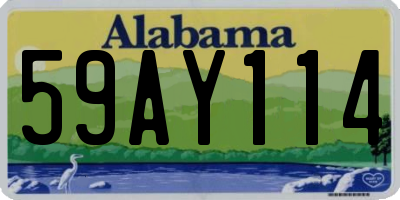 AL license plate 59AY114