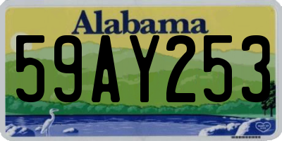 AL license plate 59AY253