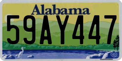 AL license plate 59AY447