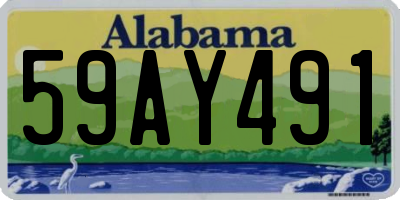 AL license plate 59AY491