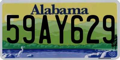 AL license plate 59AY629