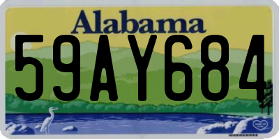 AL license plate 59AY684