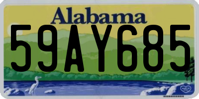 AL license plate 59AY685