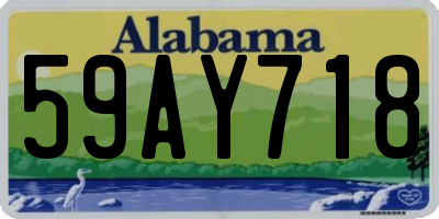AL license plate 59AY718