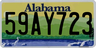 AL license plate 59AY723