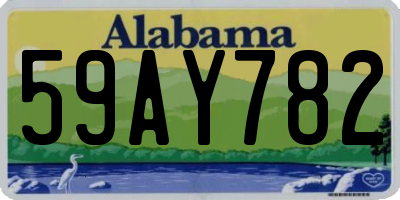 AL license plate 59AY782