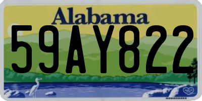 AL license plate 59AY822