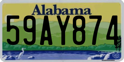 AL license plate 59AY874