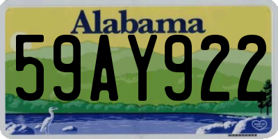 AL license plate 59AY922