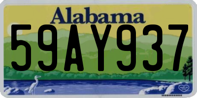 AL license plate 59AY937