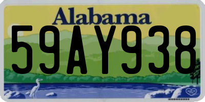 AL license plate 59AY938
