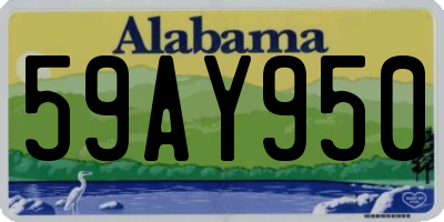 AL license plate 59AY950