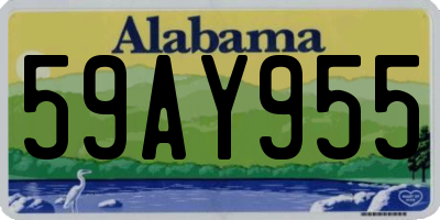 AL license plate 59AY955