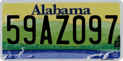 AL license plate 59AZ097