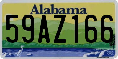 AL license plate 59AZ166