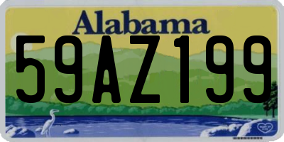 AL license plate 59AZ199