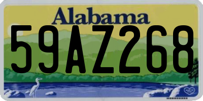AL license plate 59AZ268