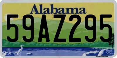 AL license plate 59AZ295