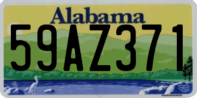 AL license plate 59AZ371