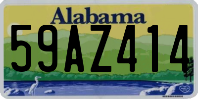 AL license plate 59AZ414