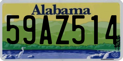 AL license plate 59AZ514