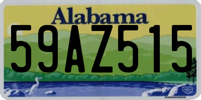 AL license plate 59AZ515