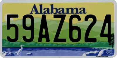 AL license plate 59AZ624