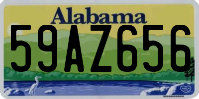 AL license plate 59AZ656