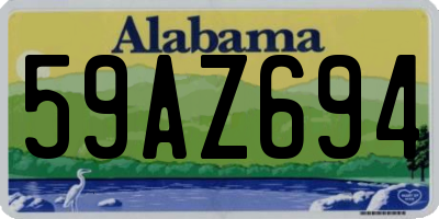 AL license plate 59AZ694