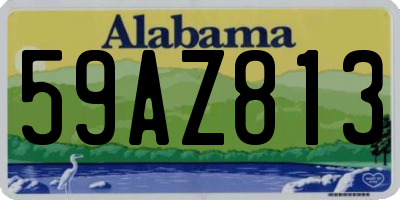 AL license plate 59AZ813