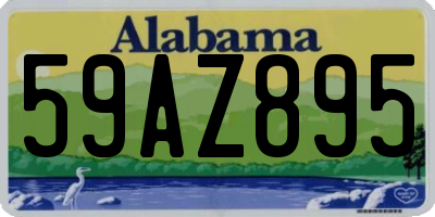 AL license plate 59AZ895
