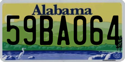 AL license plate 59BA064