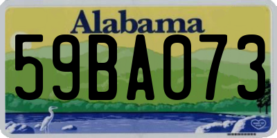 AL license plate 59BA073