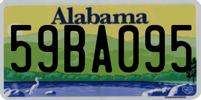 AL license plate 59BA095