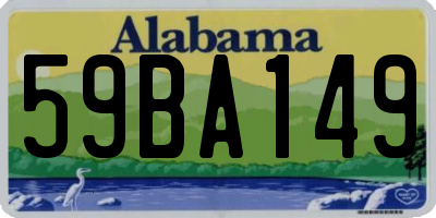 AL license plate 59BA149