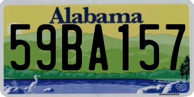 AL license plate 59BA157