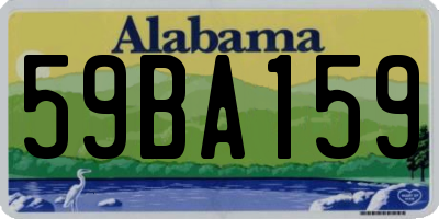 AL license plate 59BA159