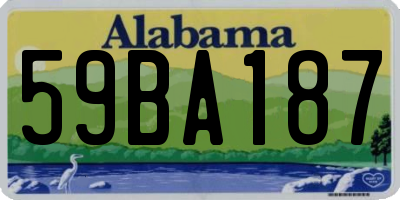 AL license plate 59BA187