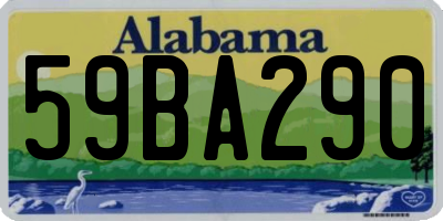 AL license plate 59BA290