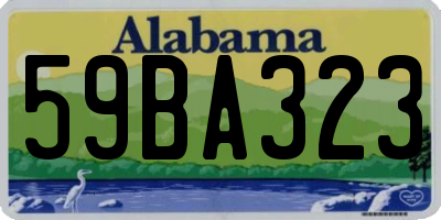 AL license plate 59BA323