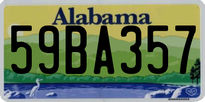 AL license plate 59BA357