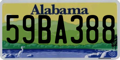 AL license plate 59BA388