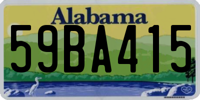 AL license plate 59BA415