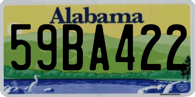 AL license plate 59BA422