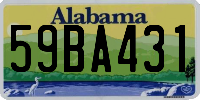 AL license plate 59BA431