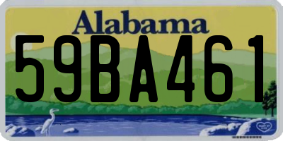 AL license plate 59BA461