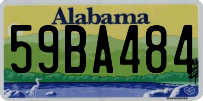AL license plate 59BA484